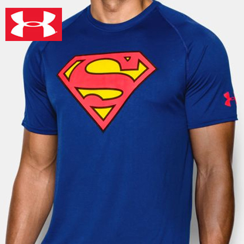 수퍼맨 슈퍼맨 언더아머 티셔츠 로고 언더아머티 야구의류 9120221 블루 underarmour 야구티셔츠