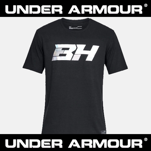 [언더아머] UA BH34 아이콘 그래픽 반팔 티셔츠 273 (블랙 001) 반팔  티셔츠