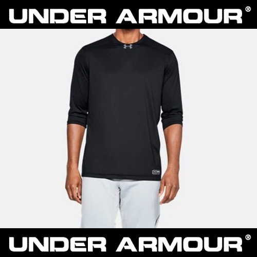 [언더아머] UA  7부 티셔츠 H3989 블랙