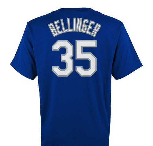 MLB LA다저스 코디 벨린저 마제스틱 티셔츠 H39902 블루