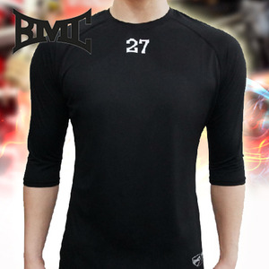 『강정호 스판티』[BMC]어센틱 플레이어 셔츠 #27(강정호 언더셔츠 7부) 스판언더티 야구의류