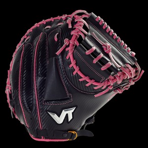 VOLT 실버라벨 포수미트 일반형-블랙/핑크 볼트 야구 글러브