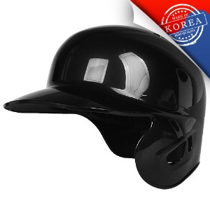 엑스필더 초경량 유광 외귀 MLB 스타일 야구헬멧 블랙