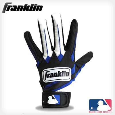 [FRANKILN] 프랭클린 야구용품 야구 배팅 장갑 어린이 유소년 주니어 배팅장갑 10252 (블루/블랙)