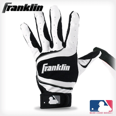 [FRANKILN] 프랭클린 야구용품 야구 배팅 장갑  DH 배팅장갑 10210 (블랙/화이트)