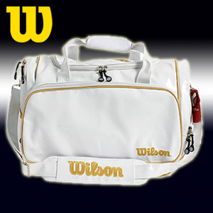 『강남스타일』[WILSON] BA0715 윌슨 에나멜 개인 장비가방 화이트/골드 야구가방 야구용품 야구홀릭