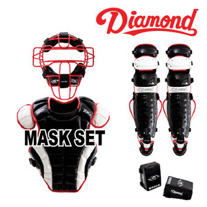 KBO DFM SET C2-M-BLACK 다이아몬드 포수 야구 장비 세트       