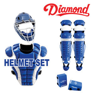KBO DFM SET C6-H-BLUE 다이아몬드 포수 야구 장비 세트