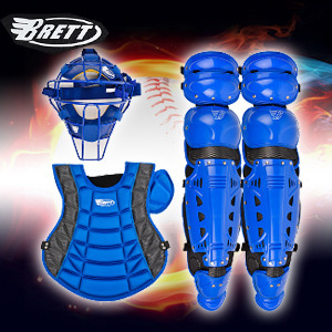 브렛 야구장비 인피니티 포수장비 셋트 블루