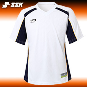 야구홀릭 사사키 브이넥 티셔츠 2014 SSK 하계티 V neck Navy