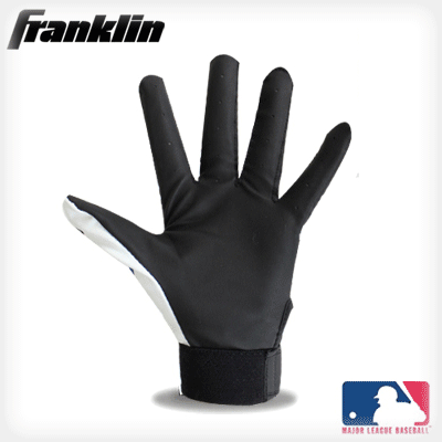 [FRANKILN] 프랭클린 야구용품 야구 배팅 장갑 어린이 유소년 주니어 배팅장갑 10253 (블랙/화이트)