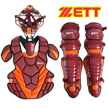 《가방포함 일체형 》[ZETT]제트 [ZETT] BLMP02-107RG 제트 마스크형 포수장비 셋트  야구홀릭 야구용품 