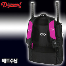 『배트4자루수납』2013 Diamond 다이아몬드 배낭형 야구가방 BAG-[BPACK-iX3]-Pink   