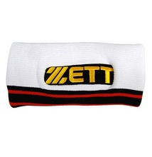 [ZETT] BGK-827 제트 (L형) 손목밴드 (흰색-검정/빨강)