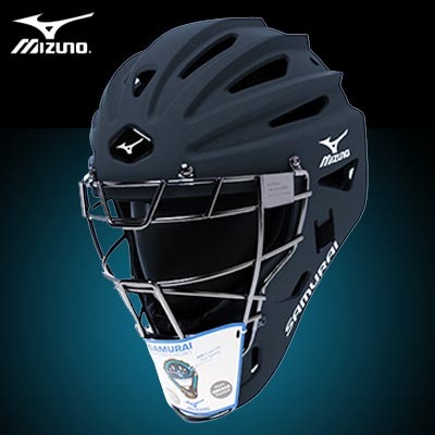 [MIZUNO] 미즈노 사무라이 G4 일체형 마스크 헬멧 네이비