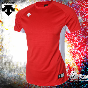 [DESCENTE] 야구홀릭셔츠 S5221ZTS01 RED 데상트 하계셔츠