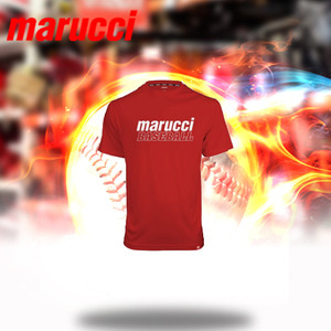 마루치 BASEBALL 퍼포먼스TEE 레드  티셔츠