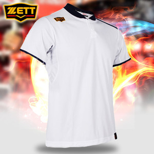 [ZETT] 야구홀릭셔츠 하계티셔츠 화이트 h09388
