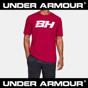 [언더아머] UA BH34 아이콘 그래픽 반팔 티셔츠 273 (레드 600)  티셔츠