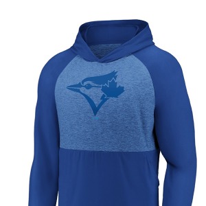 MLB 팀 아이코닉 마블 클러치 라이트웨이트 후드 티셔츠 (토론토 블루 제이스)