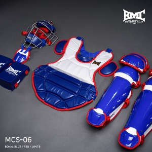 BMC 2024 프로 스리즈 MCS-06 포수장비세트 콤비 (화이트/블루)