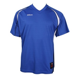 [WILSON] 윌슨 야구홀릭 야구의류 야구용품 하계용 V넥 티셔츠 블루