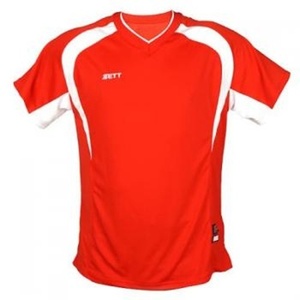 [ZETT] 제트 야구홀릭 야구의류 야구용품 BOTK-675 제트 하계티셔츠 (빨강/흰색)