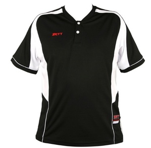 [ZETT] 제트 야구홀릭 야구의류 야구용품 BOTK-750 하계티셔츠(검정/흰색)