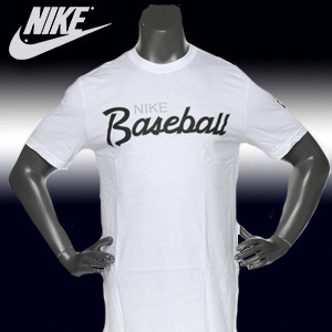 [NIKE] 나이키 야구의류 티셔츠 트레이닝 상의/반팔 BASEBALL SCRIPT BLENDED TEE_White 