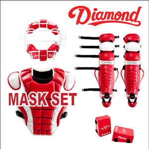 KBO DFM SET C1-M-RED 다이아몬드 포수 야구 장비 세트 