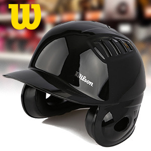 [WILSON] B3128K 2013년형 타자용 야구 양귀헬멧 검정색 야구용품