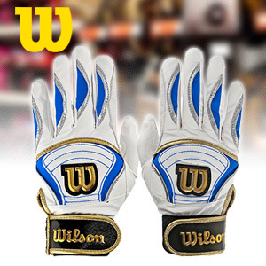 [WILSON] 윌슨 2013년형 WB-1000 배팅야구장갑 백/청/금 야구장비용품