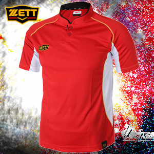 [ZETT] 야구홀릭 BOTK-780 하계티셔츠 빨강