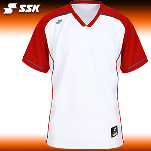 야구홀릭 사사키 브이넥 티셔츠 2015 SSK 하계티 V neck RED