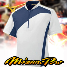 MIZUNO프로반팔바람막이0201[흰] 미즈노프로 야구하계티 야구의류