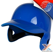 엑스필더 신형 초경량 유광 양귀 야구헬멧 블루