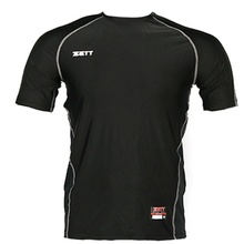 [ZETT] 제트 야구홀릭 야구의류 야구용품 BOK-400 반팔 스판언더셔츠 (BLACK)