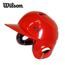 [WILSON] B2060K 윌슨타자 헬멧 양귀 (적색유광)