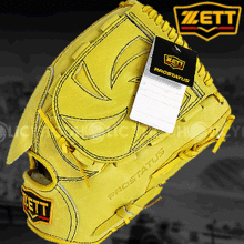 『SALE!』[ZETT] 야구홀릭 제트 BPG-141K(5300) PROSTATUS 제트 프로스테이터스 투수용 옐로우