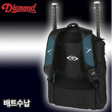 『배트4자루수납』2013 Diamond 다이아몬드 배낭형 야구가방 BAG-[BPACK-iX3]-Dark Green   