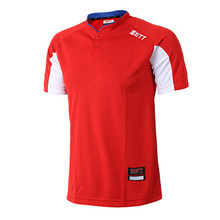 [ZETT] 제트 BOTK-770 하계티셔츠 적색 야구의류 야구유니폼