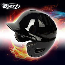 브렛 야구헬멧 양귀형 조절식 헬멧 블랙 유광