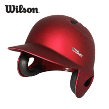 [WILSON] B2064K 윌슨 조절형 투톤 컬러 타자헬멧 양귀 레드+블랙