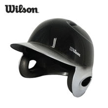 [WILSON] B2064K 윌슨 조절형 투톤 컬러 타자헬멧 양귀 블랙+실버