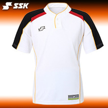 야구홀릭 사사키 하계용 티셔츠 2013 SSK 하계티 단추형 White